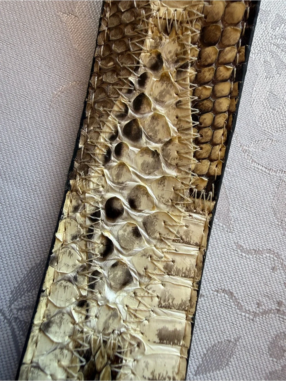 NoconA Belt Co. Genuine Snake Skin Leather Belt Men’s Size 40 Native Buckle